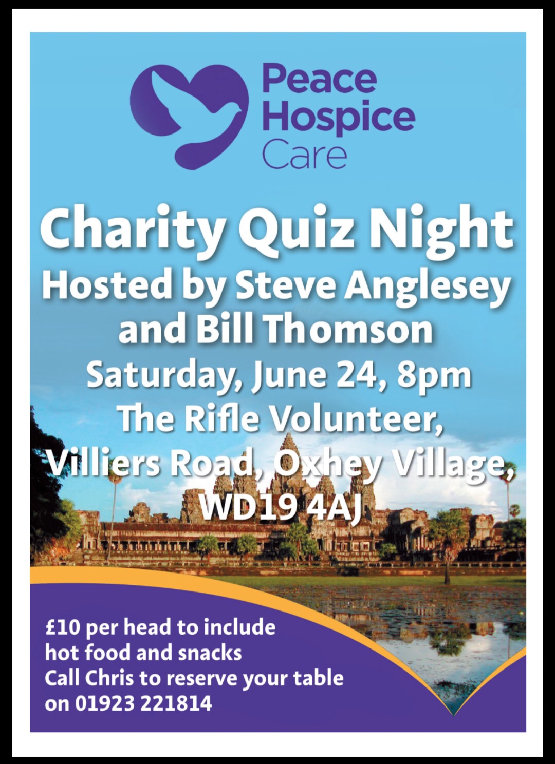 Charity quiz night at The Rifle Volunteer