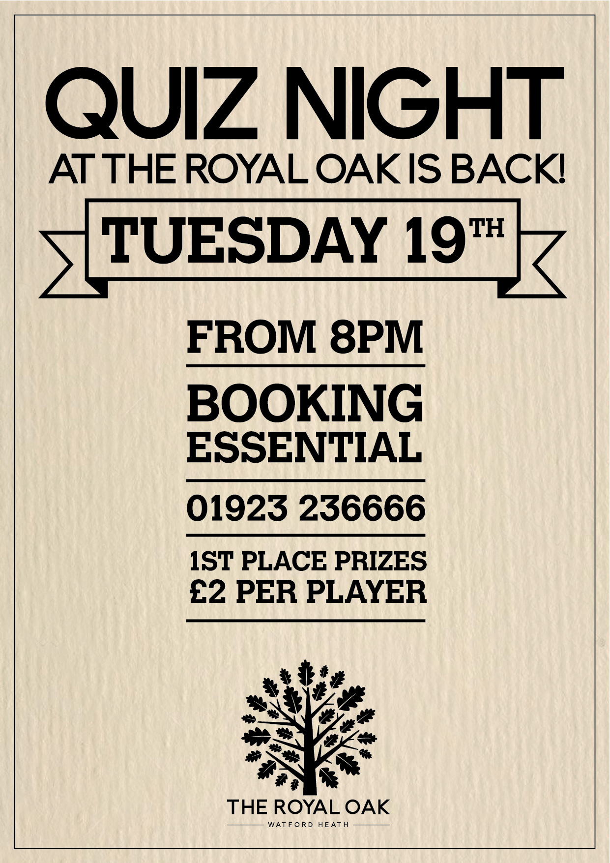 Quiz nights have returned at the Royal Oak