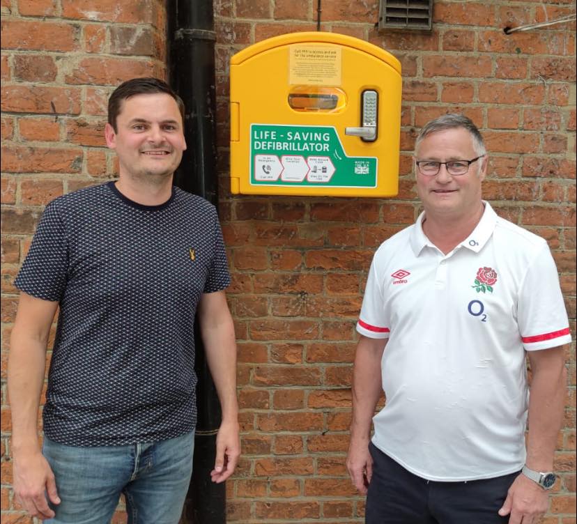 Public defibrillator installed at the Villiers Arms