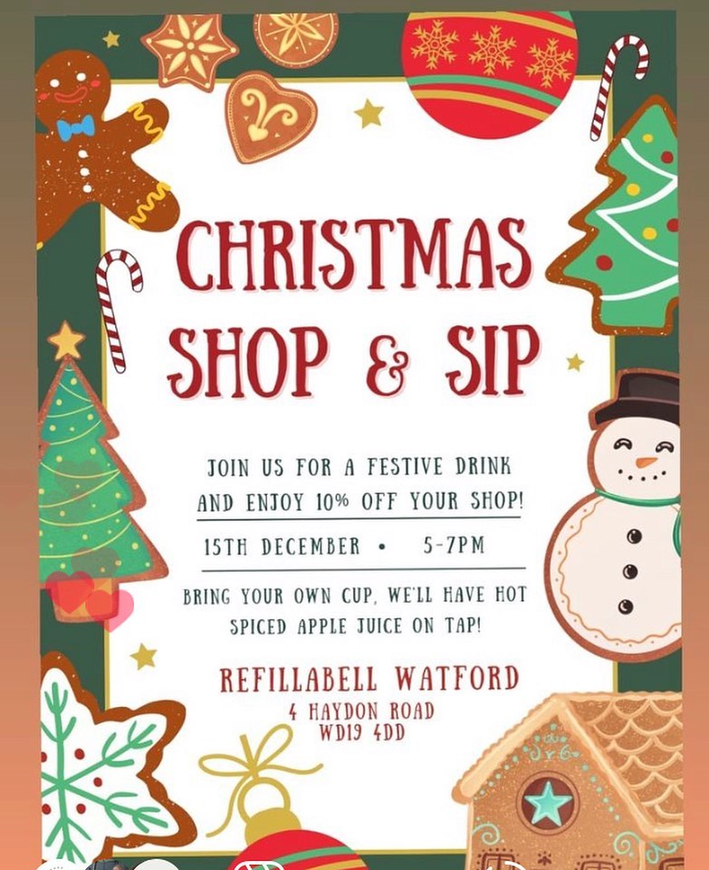 Christmas shop and sip at Refillabell
