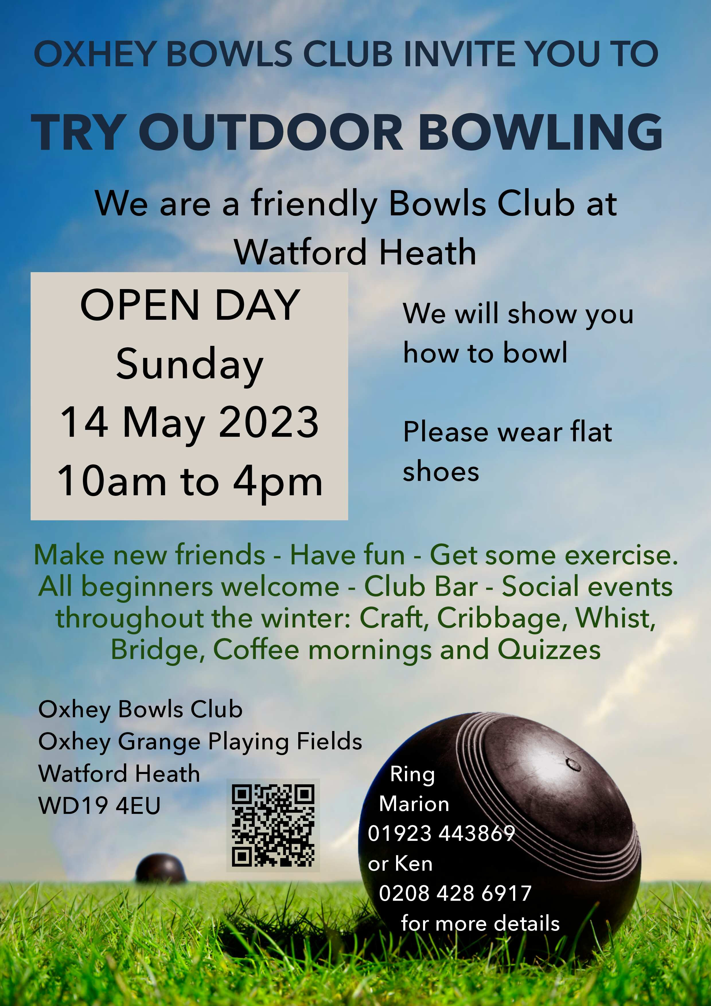 Open day at Oxhey Bowls Club