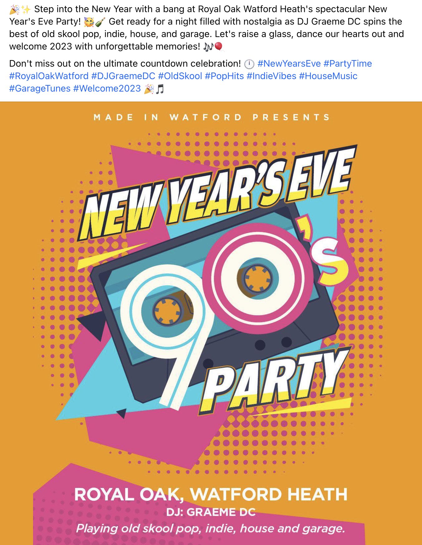 New Year’s Eve at The Royal Oak