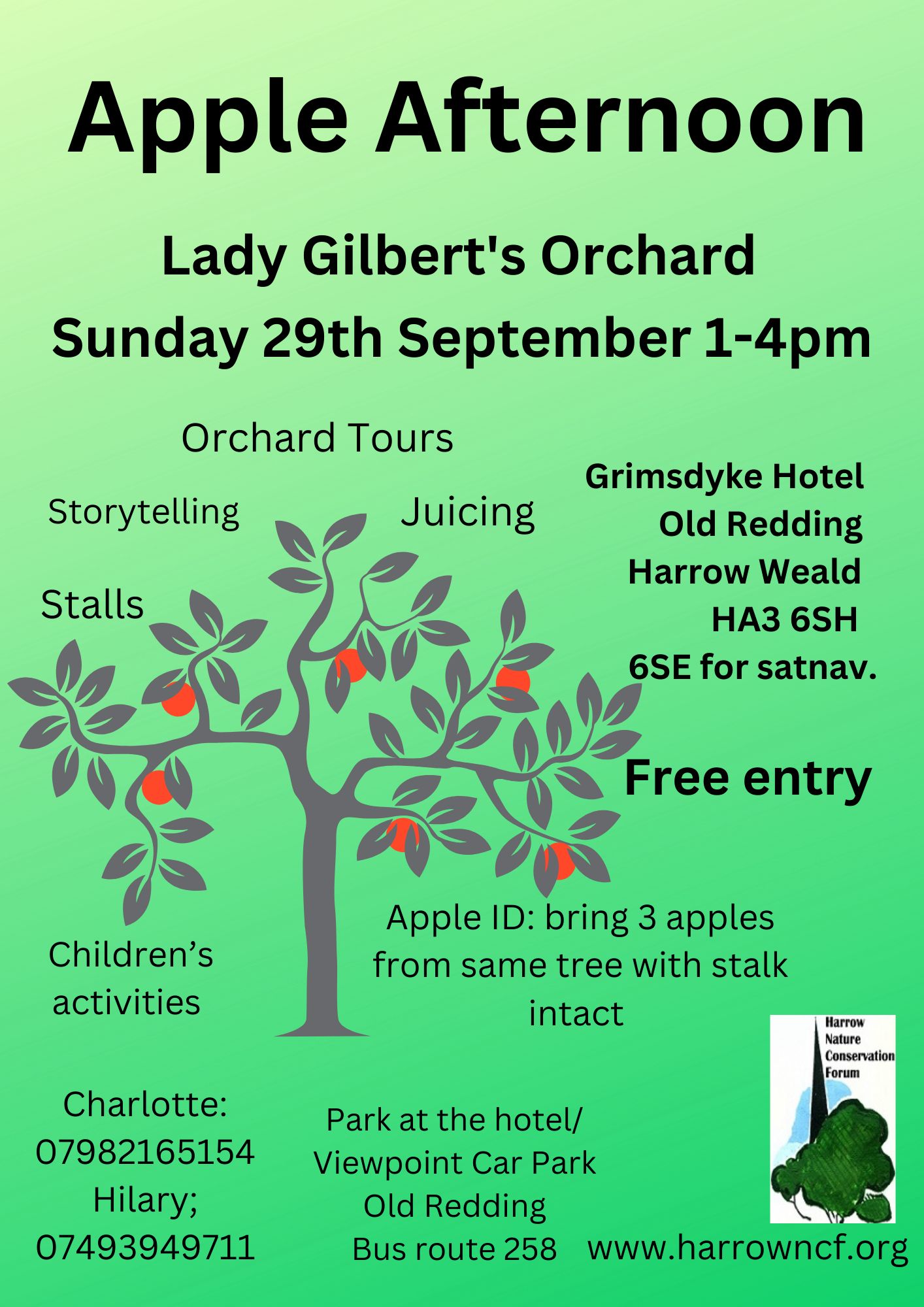 Apple afternoon at Lady Gilbert's Orchard 29 September 2024