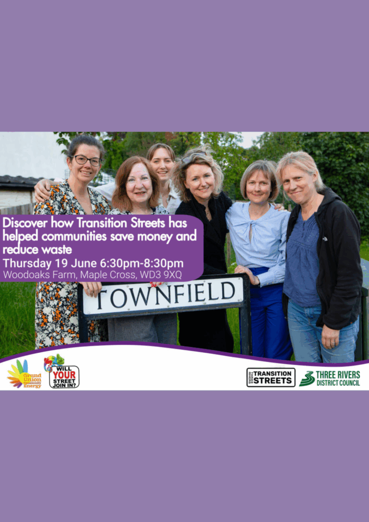 The Three Rivers Transition Streets project taking place at Woodoaks Farm on 19 June 2025