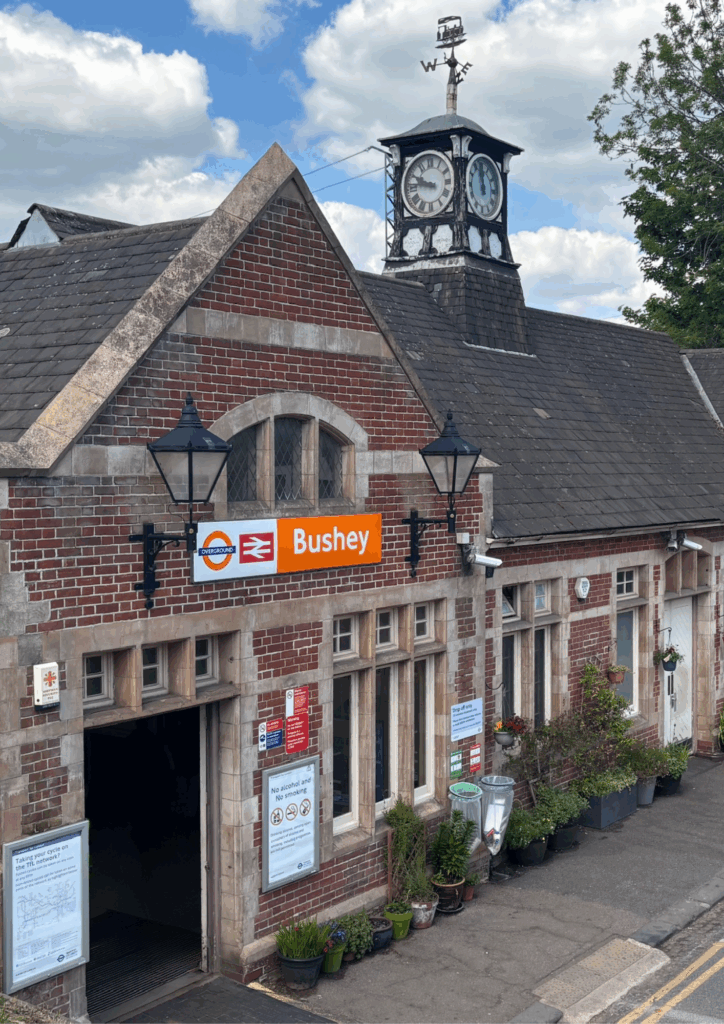 Bushey station in Oxhey Village