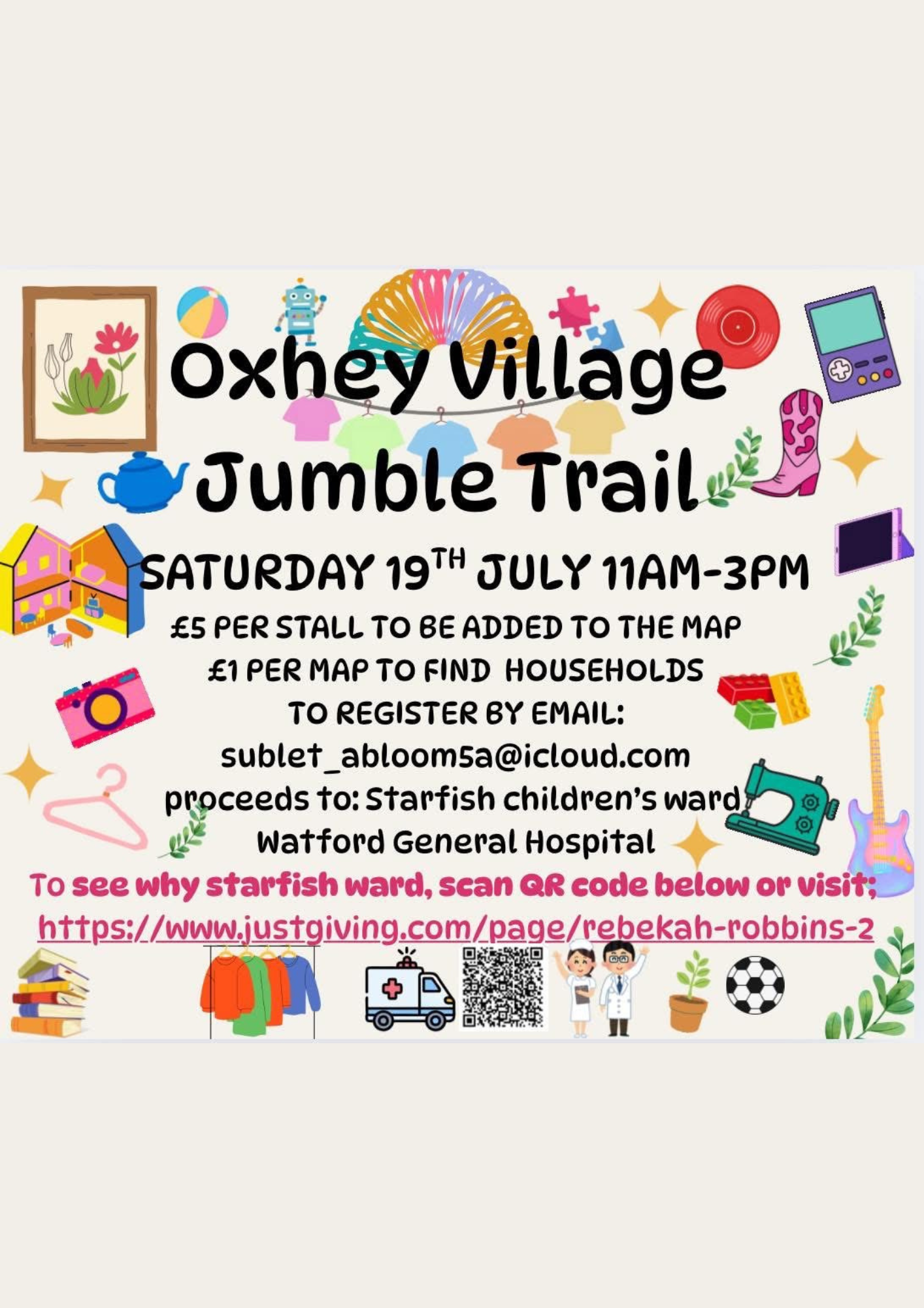 Local jumble trail organised for July