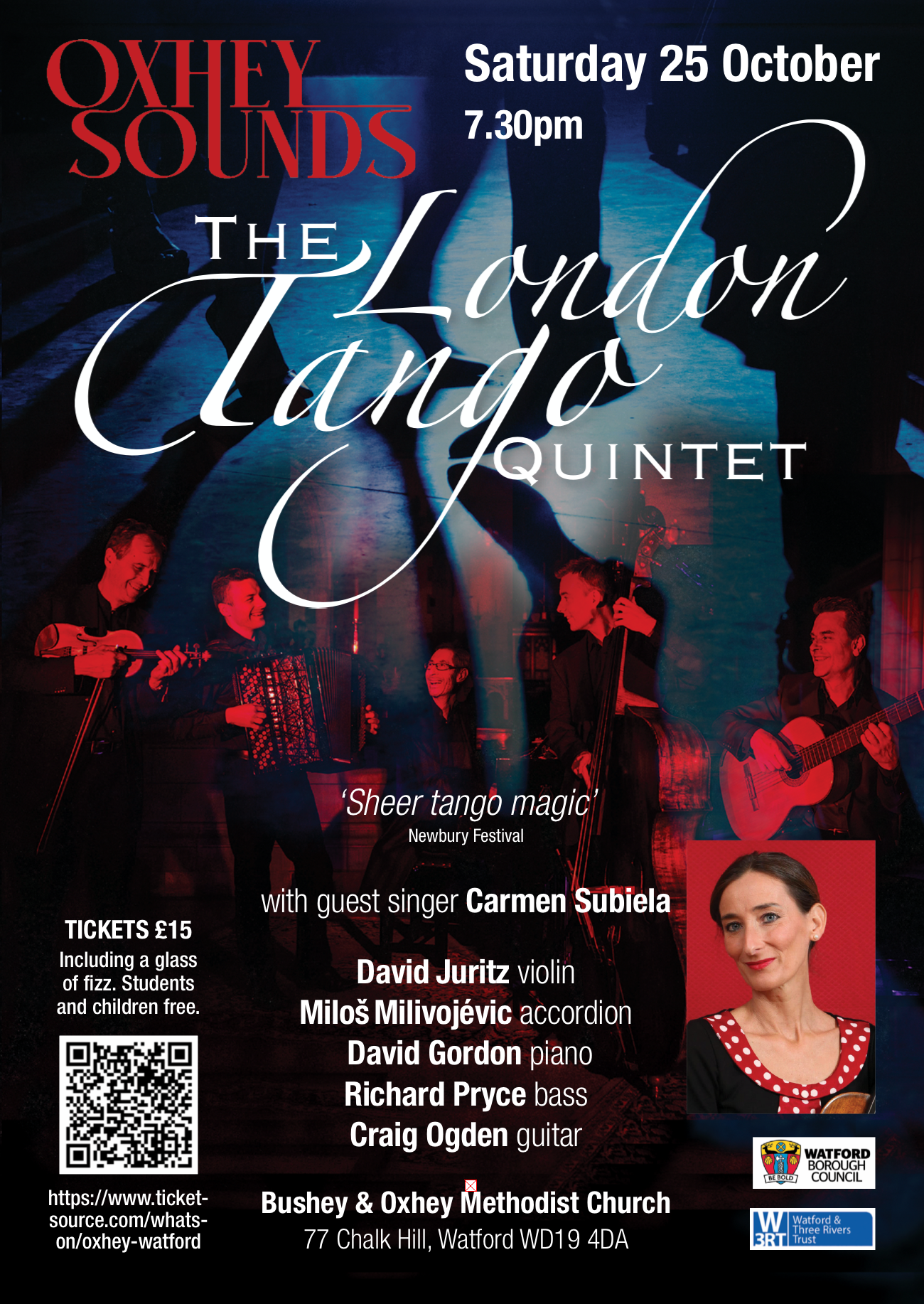 London Tango Quintet to perform for Oxhey Sounds