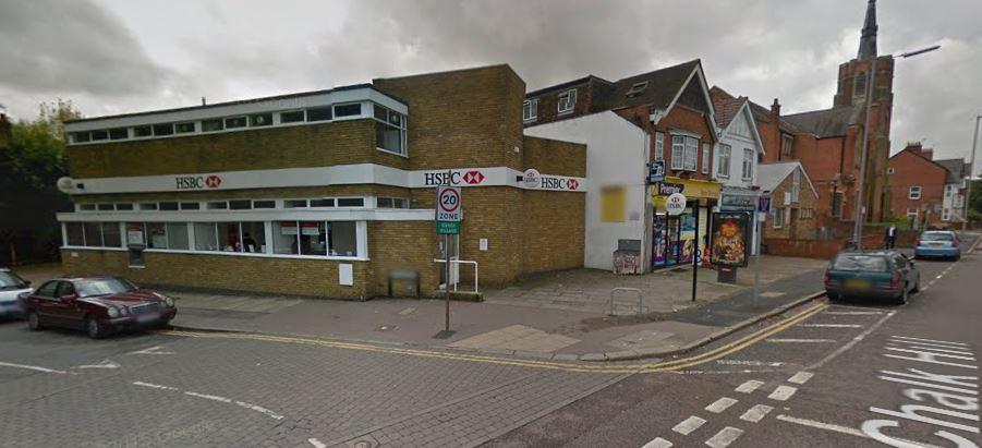 The former Midland/HSBC bank branch at 85 Chalk Hill Watford in October 2014