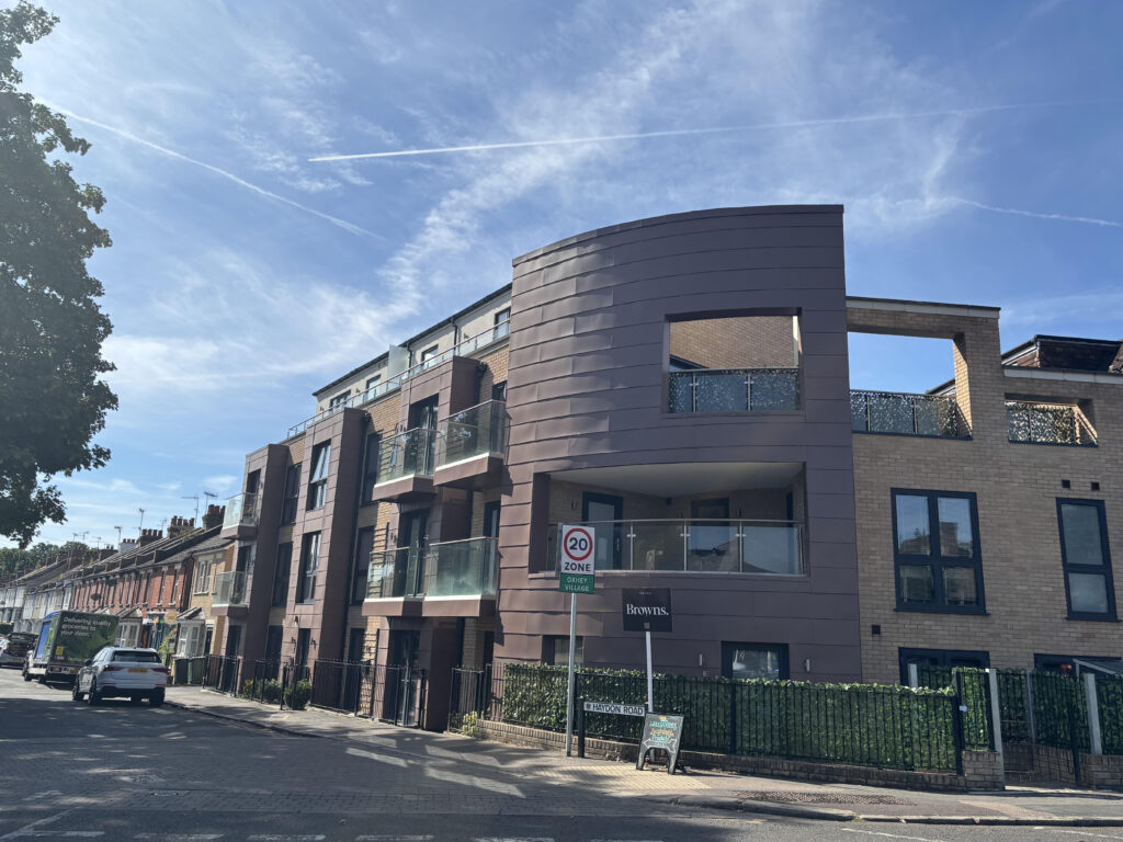 'The Vault' development on the former Midland/HSBC bank branch site at 85 Chalk Hill Watford in August 2026