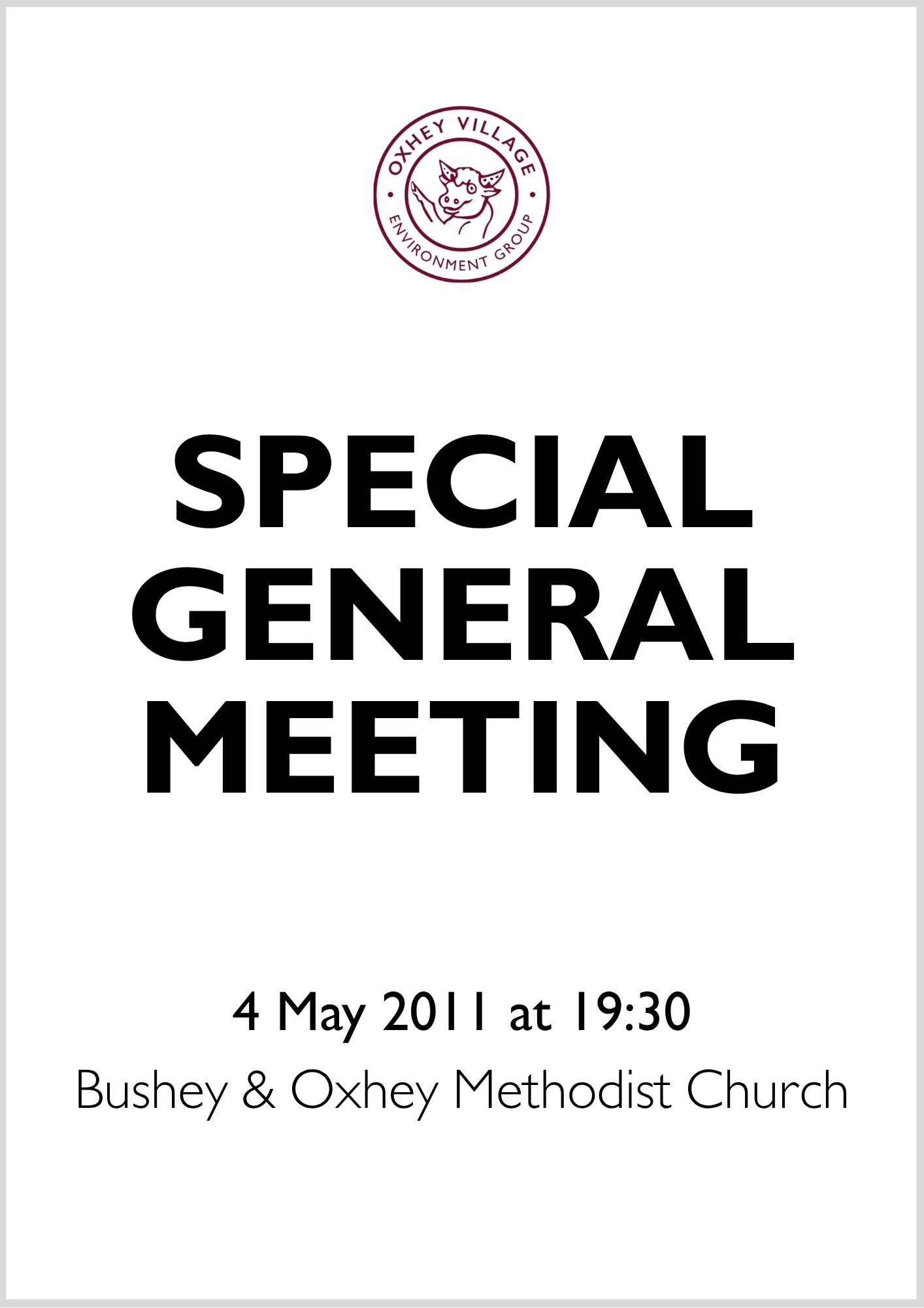 OVEG Special General Meeting 2011
