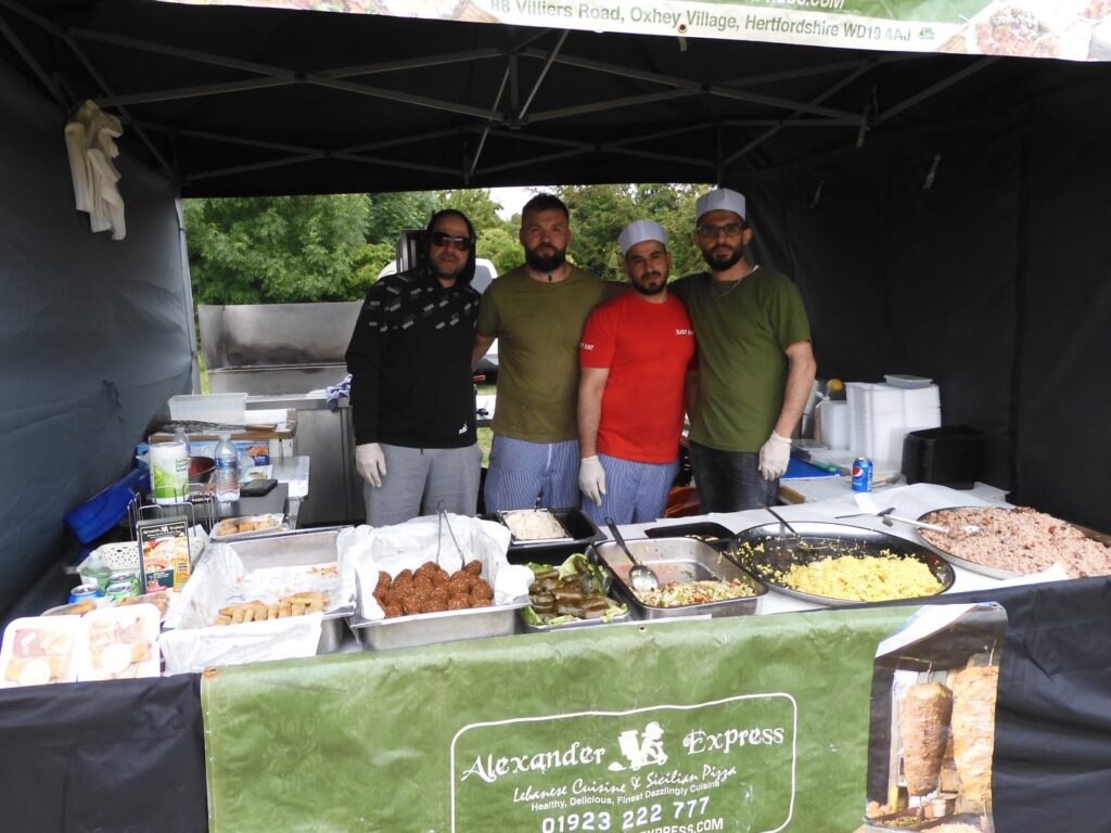 Alexander Express lebanese food stall at OVEG's Oxhey Village Summer Fayre on Saturday 18 June 2022